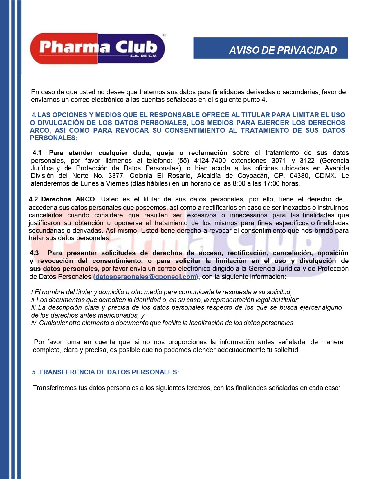 Descarga Aviso de Privacidad