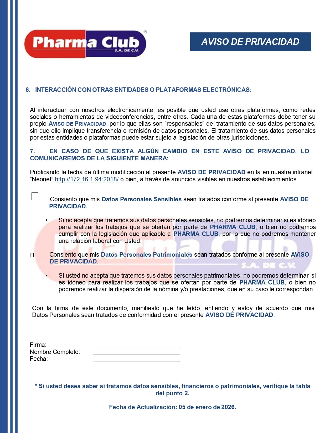 Descarga Aviso de Privacidad